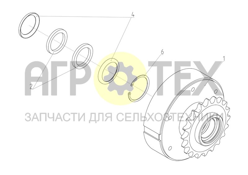 Чертеж Звёздочка (РСМ-100.33.40.090)